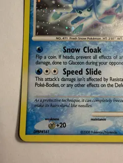 MP Glaceon 5/100 Holo Majestic Dawn Diamond Pearl Pokemon card English - Image 4
