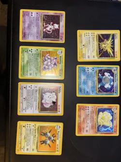 WOTC Pokemon TCG Base Set Unlimited Holo Lot 7 CARDS TOTAL - Image 2