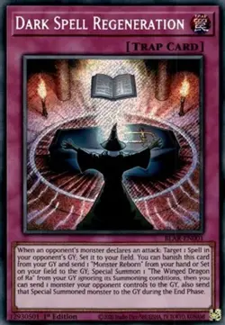 Yugioh - Dark Spell Regeneration - 1st Edition - Secret Rare NM - Free Holo Card - Image 1