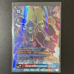 Bandai Digimon Card Game GraceNovamon BT25-103 Secret Rare Alt Art Foil English - Image 1