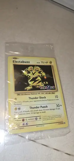 Electabuzz 41/108 Toys R Us Stamped Promo - Pokemon Evolutions Card (SEALED) - Image 3