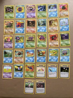 POKEMON UNLIMITED FOSSIL COMMON UNCOMMON COMPLETE 32 CARD SET! NO RARES LP-MP! - Image 1