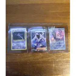 Nintendo Pokemon TCG 3-Card Lot: Haunter Fossil Holo Jacinth FA Aurorus - Image 1
