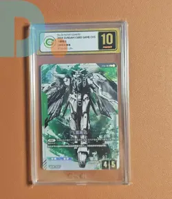2024 Gundam Card Game Wing Gundam Alt Art LR+ ST02-001 CIC 10 Pristine - Image 1