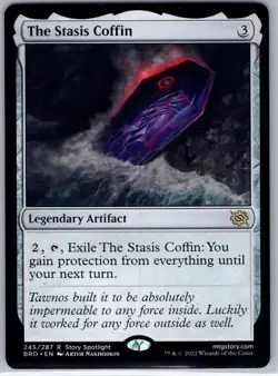The Stasis Coffin 245 Rare The Brothers' War Magic: The Gathering Lightly Played - Image 1