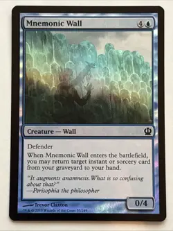 MTG Theros Mnemonic Wall Foil 55/249 LP - Image 1