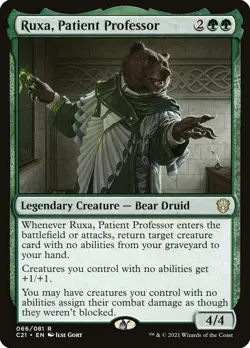 MTG - Ruxa, Patient Professor - Commander 2021 - X1 - (NM) - #F3246 - Image 1