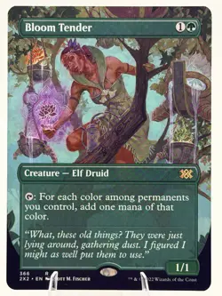 Bloom Tender BORDERLESS 366 Double Masters 2022 MTG NM - Image 1
