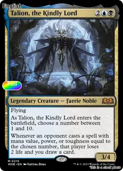Talion, the Kindly Lord EN [PPWOE - 215] - NM [Foil] TCG MTG - Image 1