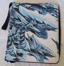 Yu-Gi-Oh! Blue Eyes White Dragon Binder | 3-Ring Binder with Zipper - Image 1