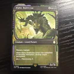 Alpha Deathclaw Showcase Rare Regular MTG Fallout Regular #336 NM - Image 1