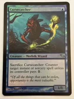 MTG Shadowmoor Cursecatcher Foil 34/301 MP - Image 1