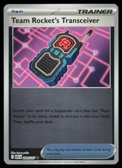 Team Rocket's Transceiver 209/217 Ascended Heroes Pokemon Reverse Holo NM - Image 1