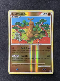 Sudowoodo 9/95 HGSS Unleashed **LP** Reverse Holo Rare Pokemon 2010 - Image 1