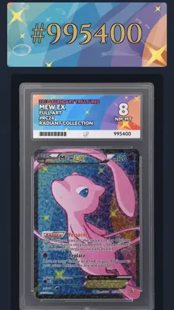 Pokemon 2013 Mew EX RC24/RC25 Legendary Treasures Full Art - ACE 8 🪐 - Image 4