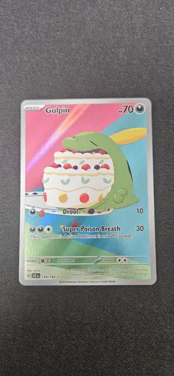 Pokemon TCG Gulpin Holo Illustration Rare SV07: Stellar Crown 154/142 NM - Image 2