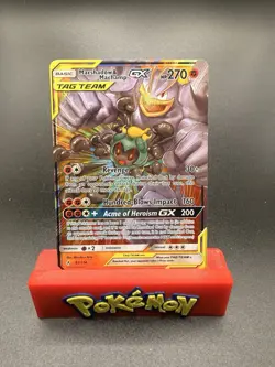 Pokemon Marshadow and Machamp GX #1/3 Unbroken Bonds 82/214 NEAR MINT - Image 1