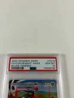2022 POKEMON SWORD & SHIELD SILVER TEMPEST FULL ART/CORVIKNIGHT VMAX PSA 10 - Image 2