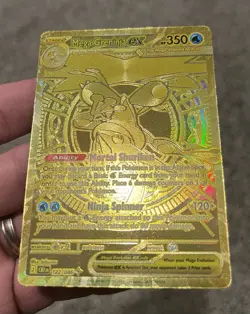 Pokemon TCG Mega Greninja 122/086 Gold Hyper Rare Holo Mint - Image 3