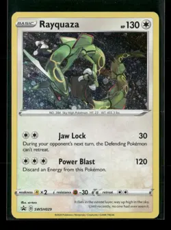 Rayquaza SWSH029 Holo Sword & Shield Promo NM/M Pokemon - Image 1