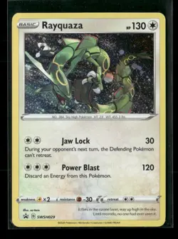 Rayquaza SWSH029 Holo Sword & Shield Promo NM/M Pokemon - Image 1