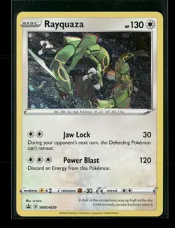 Rayquaza SWSH029 Holo Sword & Shield Promo NM/M Pokemon - Image 1