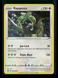 Rayquaza SWSH029 Holo Sword & Shield Promo NM/M Pokemon - Image 1