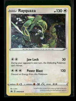 Rayquaza SWSH029 Holo Sword & Shield Promo NM/M Pokemon - Image 1
