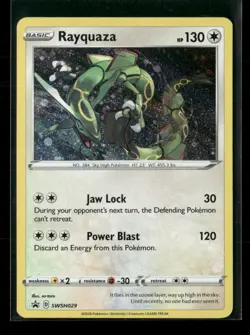 Rayquaza SWSH029 Holo Sword & Shield Promo NM/M Pokemon - Image 1