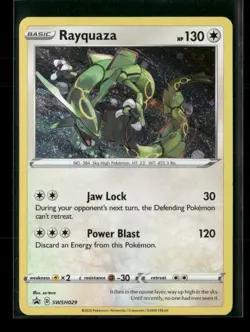 Rayquaza SWSH029 Holo Sword & Shield Promo NM/M Pokemon - Image 1