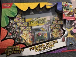 Pokemon TCG Mega Evolution Ascended Heroes Premium Poster Mega Lucario ex 10ct - Image 1