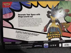 Pokemon TCG Mega Evolution Ascended Heroes Premium Poster Mega Lucario ex 10ct - Image 2