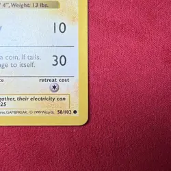 1999 Pokemon Base Set Shadowless 1st Edition Yellow Cheeks Pikachu 58/102 - LP - Image 4