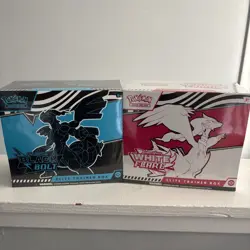 Pokemon Scarlet Violet Black Bolt ETB and White Flare ETB Set New and Sealed - Image 1