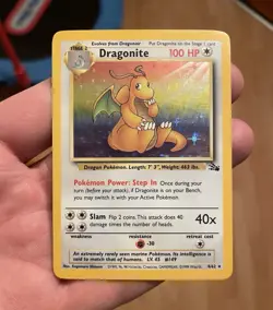 Wizards Pokemon TCG Dragonite 4/62 Fossil Holo Rare 1999 English 100HP - Image 1