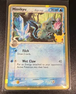 Pokemon TCG Mimikyu SWSH136 Black Star Promo Celebrations Collection NM - Image 1