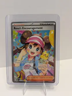 Pokemon Rosa's Encouragement Cosmic Eclipse 123/088 Holo Full Art JP - Image 1