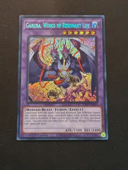 Yu-Gi-Oh! Garura, Wings of Resonant Life RA02-EN024 Secret Rare NM-1st Ed. - Image 1