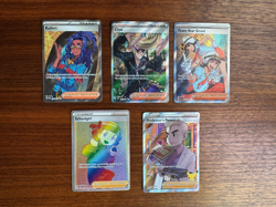 Pokemon Trainer Card Lot - Rainbow Rare & Full Arts! - All NM and Pack Fresh! - Image 1