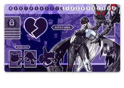 DTCG Mat Lady Devimon Custom Duel Playmat Card Zones DTCG PlayMat Free Best Tube - Image 1