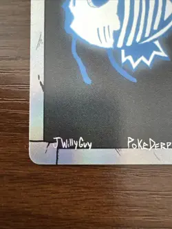 Pokederp Halloween X-ray Dafish Holo Magikarp 19/36 Custom Derpy Card - Image 4