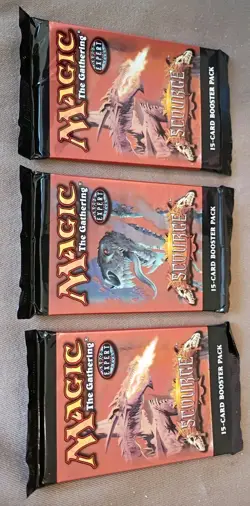 MTG SCOURGE 2003 release, NEW & FACTORY SEALED, English booster packs X3 - Image 3