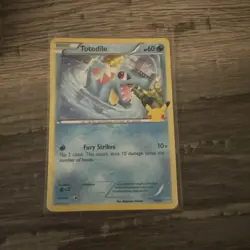 Totodile 18/25 McDonalds Pokemon 25th anniversary Card IN HAND - Image 1