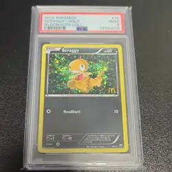 The Pokemon Company PSA 9 Scraggy 10/12 McDonald's 2012 Promo Holo ENG - Image 1
