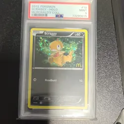The Pokemon Company PSA 9 Scraggy 10/12 McDonald's 2012 Promo Holo ENG - Image 3