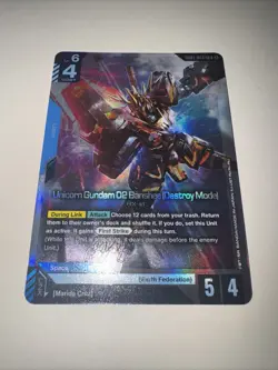 Unicorn 02 Banshee GD01-003 LR GUNDAM TCG CARD GAME FOIL ENGLISH NEWTYPE RISING - Image 4