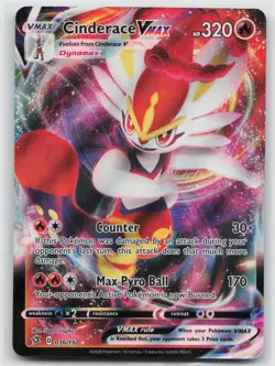 Cinderace VMAX 036/192 Holo VMAX Rare Rebel Clash Pokemon NM - Image 1