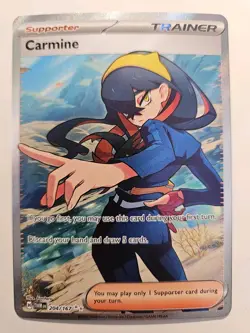Carmine 204/167 LP Twilight Masquerade Ultra Rare Pokemon 🇨🇦 - Image 1