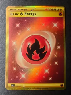 Basic Fire Energy 230/197 NM Obsidian Flames Hyper Rare Pokemon - Image 1