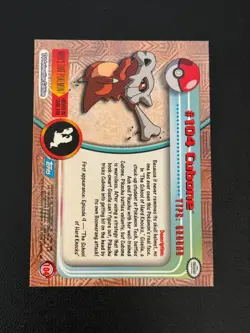 Cubone 104 Pokemon Topps - Image 2